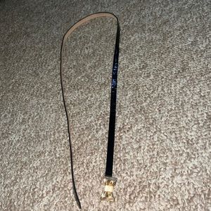 Kate Spade Black Shiny Belt